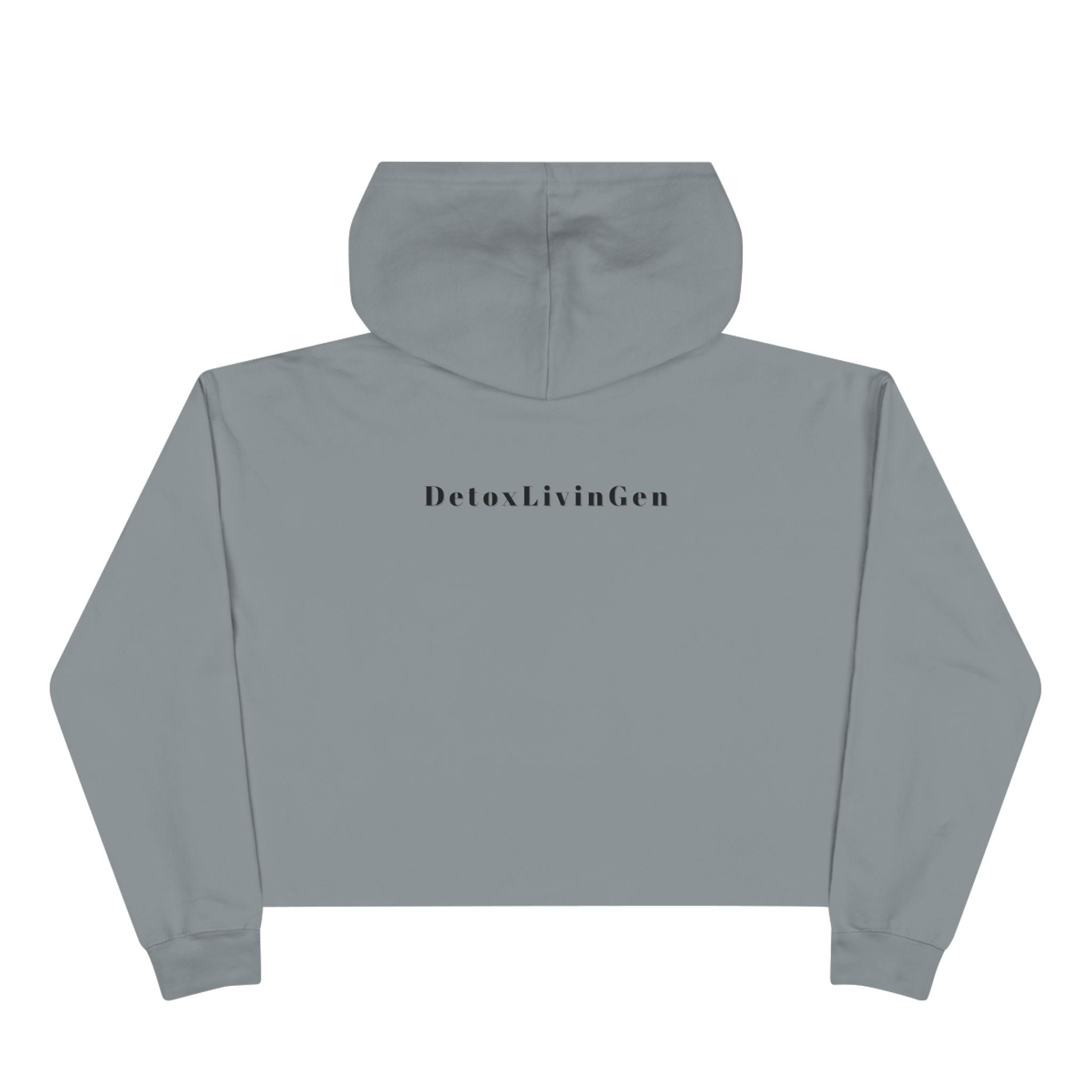 The Detox Cropped Hoodie — “Detox Your Circle” (Storm)