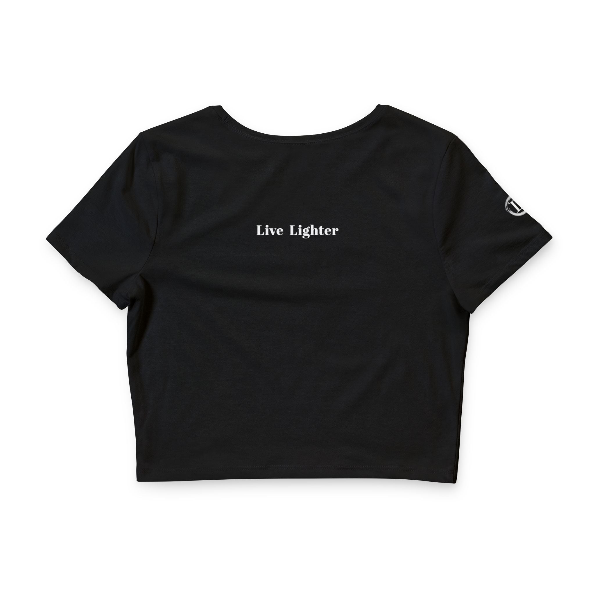 The Boundary Crop Tee — "Detox Your Circle" (Black)